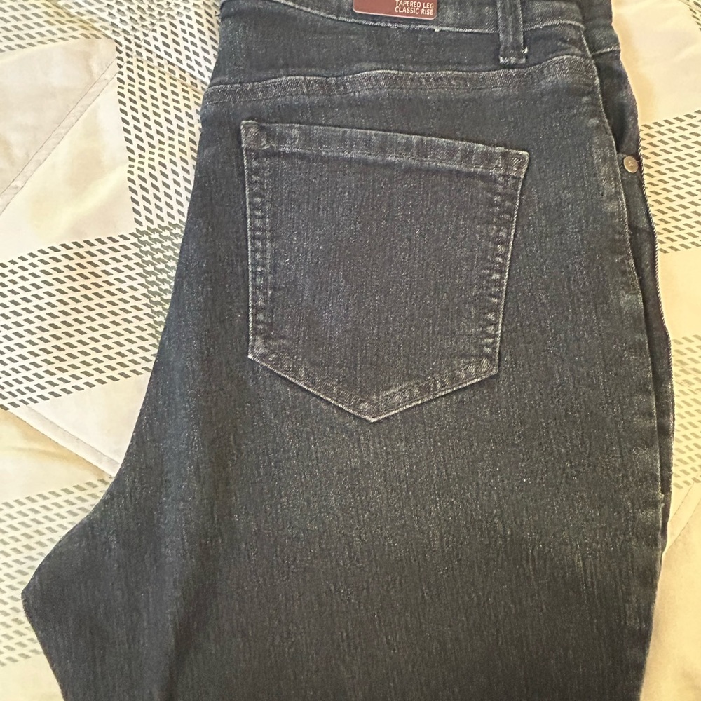 Gloria Vanderbilt Dark Blue Women Jeans Amanda Tapered Leg Classic Rise 10 Short